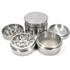 GRINDER  3D LOGO SILVER 40 MM 4 PIECES