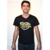 Paradise Seeds V-Neck T-Shirt for Men Black [XL]